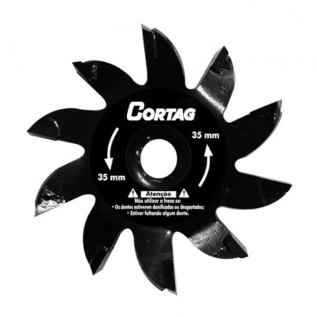 Fresa Widia 35mm para Cortador de Parede Bric 35 61281 CORTAG 