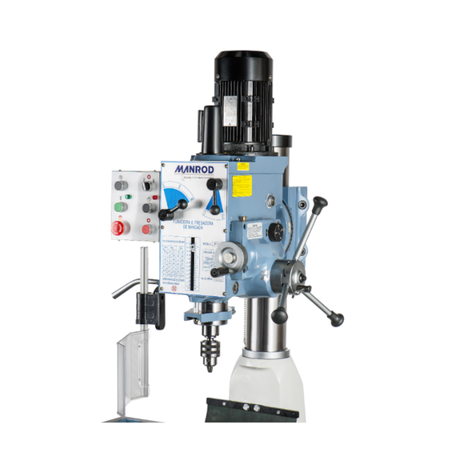 Fresadora/Furadeira de Bancada 40mm 1.100W 220V Trifásico MR-210 MANROD-bb5af7db-d02f-404a-86eb-1fbad4cb1145