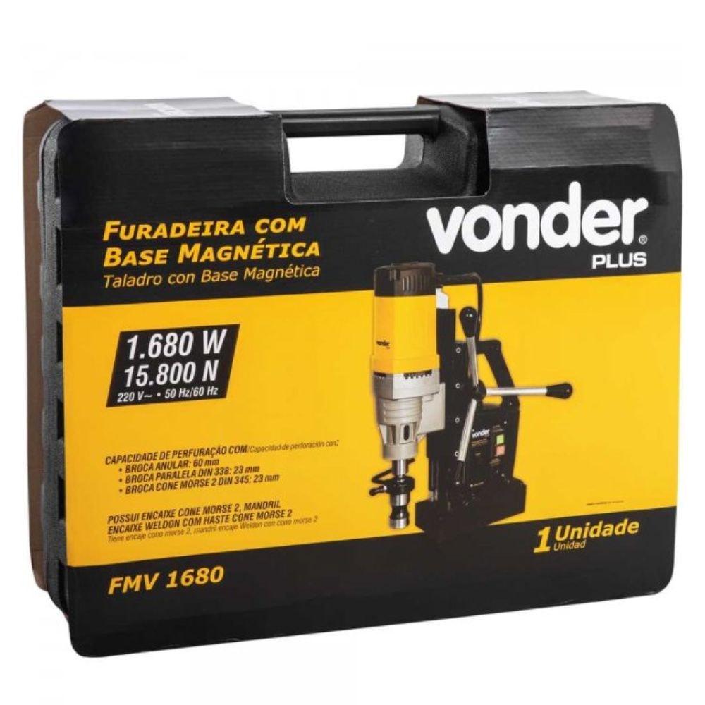 Furadeira com Base Magnética 1680W 220V 6001168230 VONDER