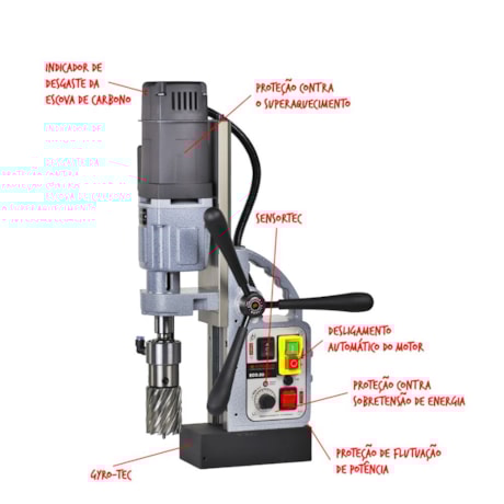 Furadeira de Base Magnética 50mm 1375W 220V ECO.50+/T EUROBOOR-7421d7a9-b621-48dc-b4f4-2f12b543f4df