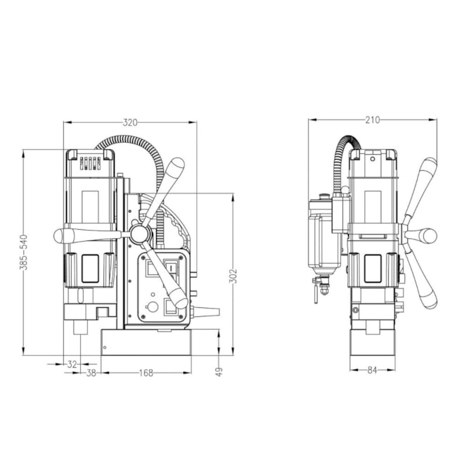 Furadeira de Base Magnética 50mm 1375W 220V ECO.50+/T EUROBOOR-21fe203a-393b-4695-aa1d-a11aec35b33b