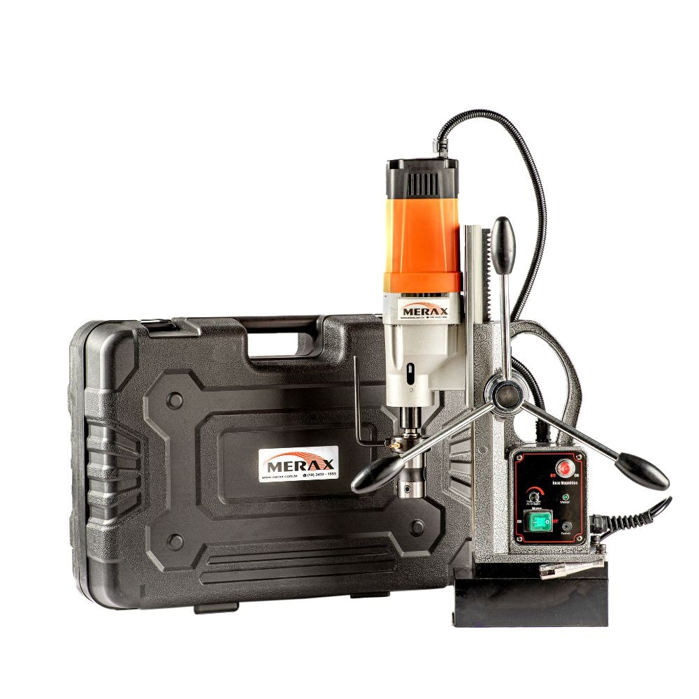 Furadeira de Base Magnética 50mm 1500W 220V FE50C MERAX