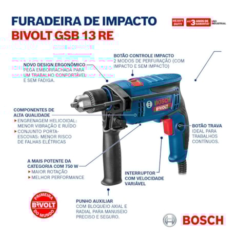 Furadeira de Impacto 1/2