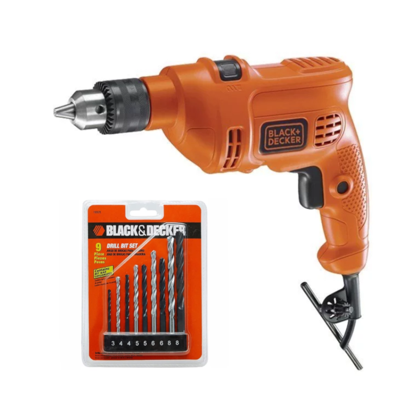 Furadeira de Impacto 3/8'' 560W TM500-BR com Jogo de Brocas 9