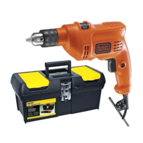 Furadeira de Impacto 3/8'' TM500-B2 com Caixa de Ferramentas 16'' BLACK DECKER