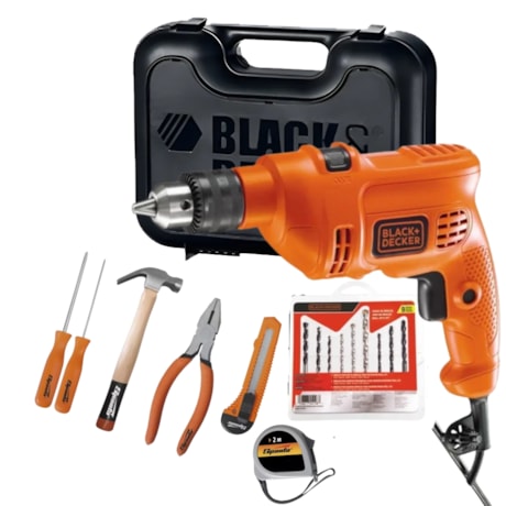 Furadeira de Impacto TM500KB9B2 BLACK DECKER 3/8