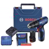 Furadeira e Parafusadeira de Impacto 3/8" com 2 Baterias 12V Carregador Bivolt + Maleta e Acessórios GSB 120-LI BOSCH Furadeira e Parafusadeira de Impacto 3/8" com 2 Baterias 12V Carregador Bivolt + Maleta e Acessórios GSB 120-LI BOSCH