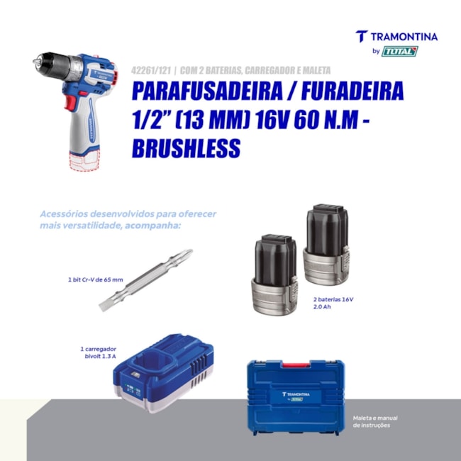 Furadeira Parafusadeira 1/2