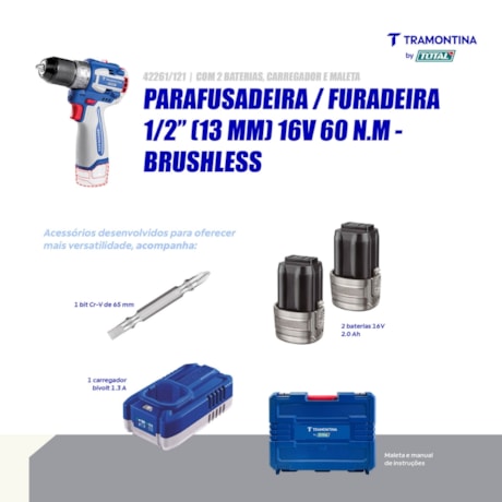 Furadeira Parafusadeira 1/2