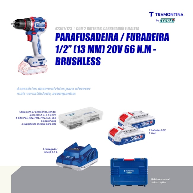 Furadeira Parafusadeira 1/2