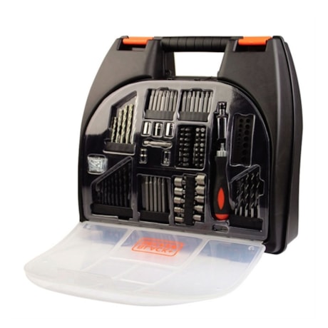 Furadeira Parafusadeira 12V Bivolt com 100 Acessórios + Kit Brocas 5 Peças BLACK + DECKER-089a7c2c-52db-4a3b-8346-c0056a15db86