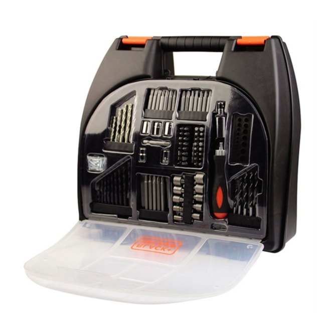 Furadeira Parafusadeira 12V Bivolt com 100 Acessórios + Kit Brocas 5 Peças BLACK + DECKER-edc8d3ba-0b52-4cc7-aa66-6dd67287ff78