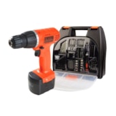 Furadeira/ Parafusadeira 3/8" 12V Bivolt + Maleta e 100 Acessórios CD121K100-BR BLACK + DECKER Furadeira/ Parafusadeira 3/8" 12V Bivolt + Maleta e 100 Acessórios CD121K100-BR BLACK + DECKER