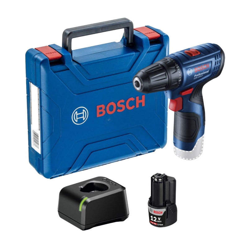 Furadeira Parafusadeira 3/8" 12V com Bateria 2.0Ah e Carregador Bivolt GSR 120-LI BOSCH