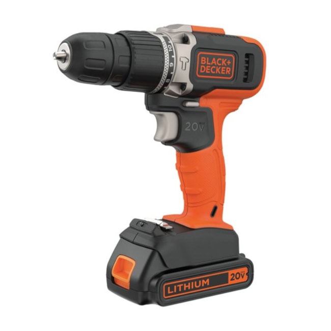Furadeira Parafusadeira 3/8" 20V com 2 Velocidades 110/220V BCD704C1-BR BLACK+DECKER