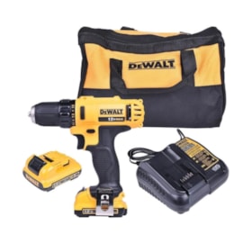 Furadeira Parafusadeira 3/8'' com Carregador e 2 Baterias 12V Bivolt DCD710D2-BR DEWALT