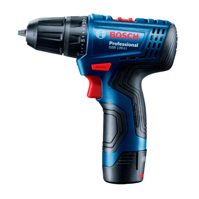 Furadeira Parafusadeira 3/8'' GSR 120-LI com Bateria e Carregador Bivolt + Jogo de Bits e Soquetes 43 Peças BOSCH-4bde66bf-307c-4796-a3e9-188a30b67954