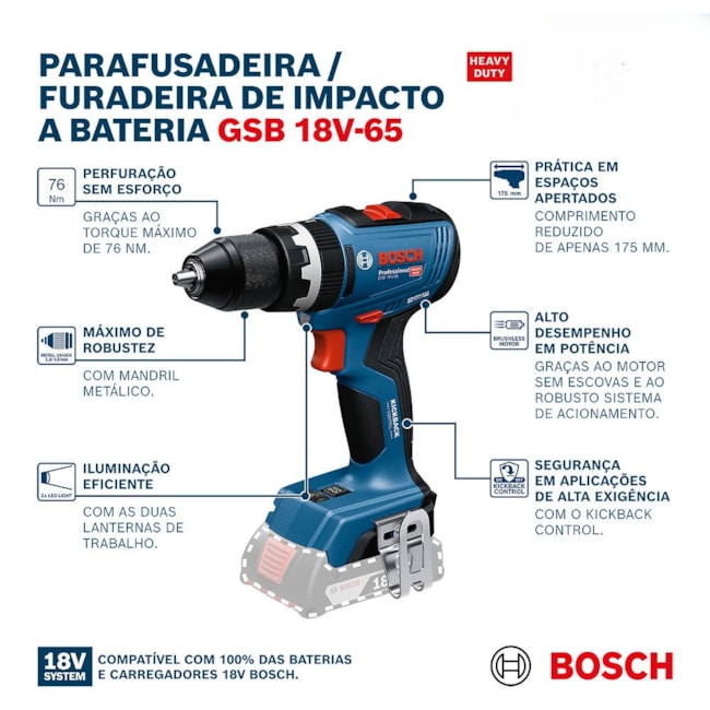 Furadeira Parafusadeira de Impacto 1/2