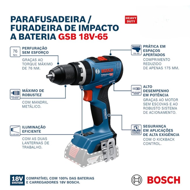 Furadeira Parafusadeira de Impacto 1/2