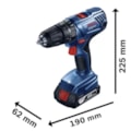 Furadeira Parafusadeira de Impacto 1/2'' 18V GSB 180-LI com Bateria 2.0Ah Carregador Bivolt e Kit de Brocas de Titânio 30 Peças X-LINE BOSCH