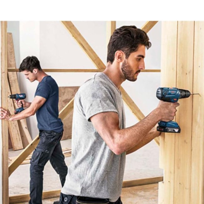 Furadeira Parafusadeira de Impacto 1/2'' 18V GSB 180-LI com Bateria 2.0Ah Carregador Bivolt e Kit de Brocas de Titânio 30 Peças X-LINE BOSCH-933deefc-d655-4773-9983-6844b772b6eb