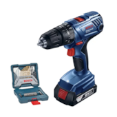 Furadeira Parafusadeira de Impacto 1/2'' 18V GSB 180-LI com Bateria e Carregador Bivolt + Kit de Brocas de Titânio 30 Peças X-LINE BOSCH Furadeira Parafusadeira de Impacto 1/2'' 18V GSB 180-LI com Bateria e Carregador Bivolt + Kit de Brocas de Titânio 30 Peças X-LINE BOSCH