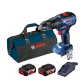 Furadeira Parafusadeira de Impacto 1/2'' 18V GSB 18V-50 com 2 Baterias e Carregador Bivolt + Bolsa de Nylon BOSCH Furadeira Parafusadeira de Impacto 1/2'' 18V GSB 18V-50 com 2 Baterias e Carregador Bivolt + Bolsa de Nylon BOSCH