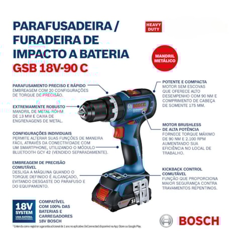 Furadeira Parafusadeira de Impacto 1/2