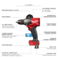 Furadeira Parafusadeira de Impacto 1/2" 18V sem Bateria e sem Carregador 2906-20 MILWAUKEE