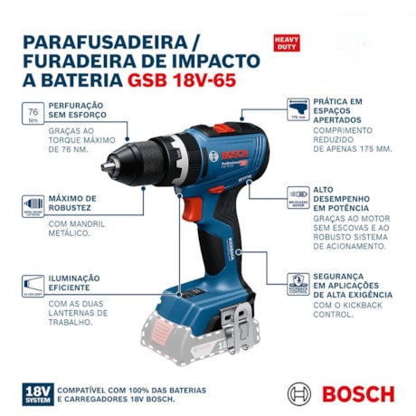 Furadeira Parafusadeira de Impacto 1/2