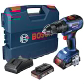 Furadeira/ Parafusadeira de Impacto 1/2" 2 Baterias 18V com Maleta Bivolt GSB 18V-50 BOSCH Furadeira/ Parafusadeira de Impacto 1/2" 2 Baterias 18V com Maleta Bivolt GSB 18V-50 BOSCH