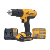 Furadeira Parafusadeira de Impacto 1/2" 20V DCD776LC1BR com Bateria e Carregador Bivolt + Kit de Ponta Bits 37 Peças DEWALT Furadeira Parafusadeira de Impacto 1/2" 20V DCD776LC1BR com Bateria e Carregador Bivolt + Kit de Ponta Bits 37 Peças DEWALT