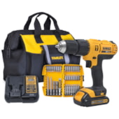 Furadeira Parafusadeira de Impacto 1/2" DCD776LC1BR + Kit de Ponta Bits 37 Peças e Bolsa DEWALT Furadeira Parafusadeira de Impacto 1/2" DCD776LC1BR + Kit de Ponta Bits 37 Peças e Bolsa DEWALT