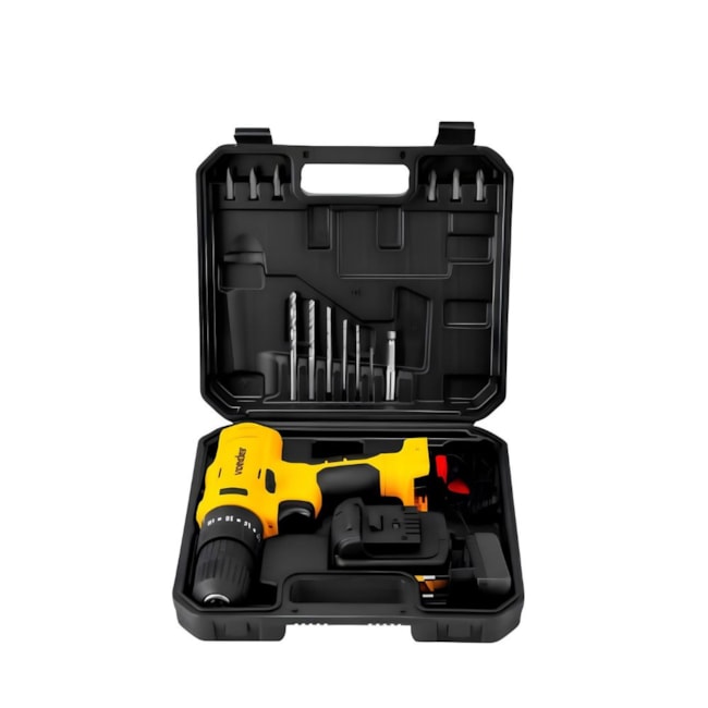 Furadeira Parafusadeira de Impacto 12V 1.3Ah com 1 Bateria Carregador Maleta e Acessórios PFV 120I VONDER-01a1dc44-3c34-4945-9334-9cb583ebe2f3