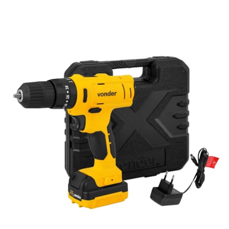 Furadeira Parafusadeira de Impacto 12V 1.3Ah com 1 Bateria Carregador Maleta e Acessórios PFV 120I VONDER-f788391e-9344-4945-bbc8-c542a0197cef