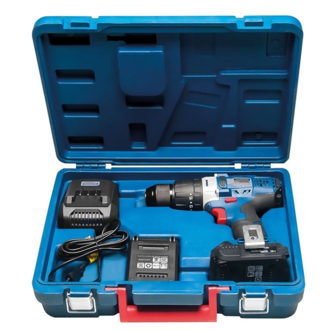Furadeira Parafusadeira de Impacto 18V com 2 Baterias 1.5Ah Carregador 110V/220V e Maleta 42404001 TRAMONTINA MASTER-0e5e8a29-8406-4c9d-a1dc-fe2dddf32457