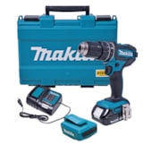 Furadeira Parafusadeira de Impacto DHP482SY 1/2" 18V com Maleta Bivolt + Adaptador de Bateria 18V MAKITA Furadeira Parafusadeira de Impacto DHP482SY 1/2" 18V com Maleta Bivolt + Adaptador de Bateria 18V MAKITA