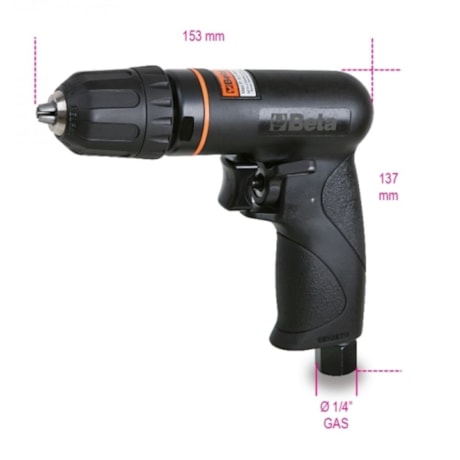 Furadeira Pneumática Reversível 1/4