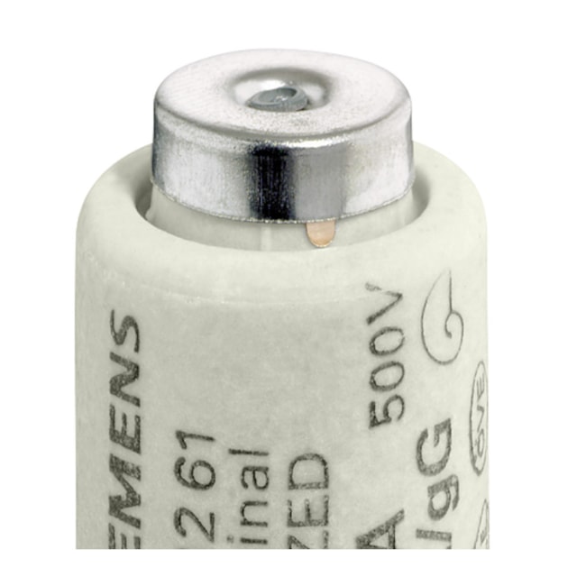 Fusível gL/gG Diezed Tipo DII Fixação Parafuso 6A 50kA em 500Vca 5SB231 SIEMENS-e79c6773-961d-4284-923d-11c046571cbc