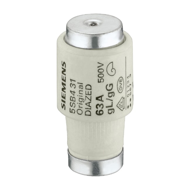 Fusível gL/gG Diezed Tipo DIII Fixação Parafuso 35A 50kA em 500Vca 5SB411 SIEMENS-7d003f5a-6706-4fd7-b37f-1917c0987ed5
