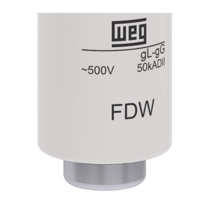 Fusível gL/gG tipo DII Fixação Parafuso 20A 50kA em 500Vca FDW-20S