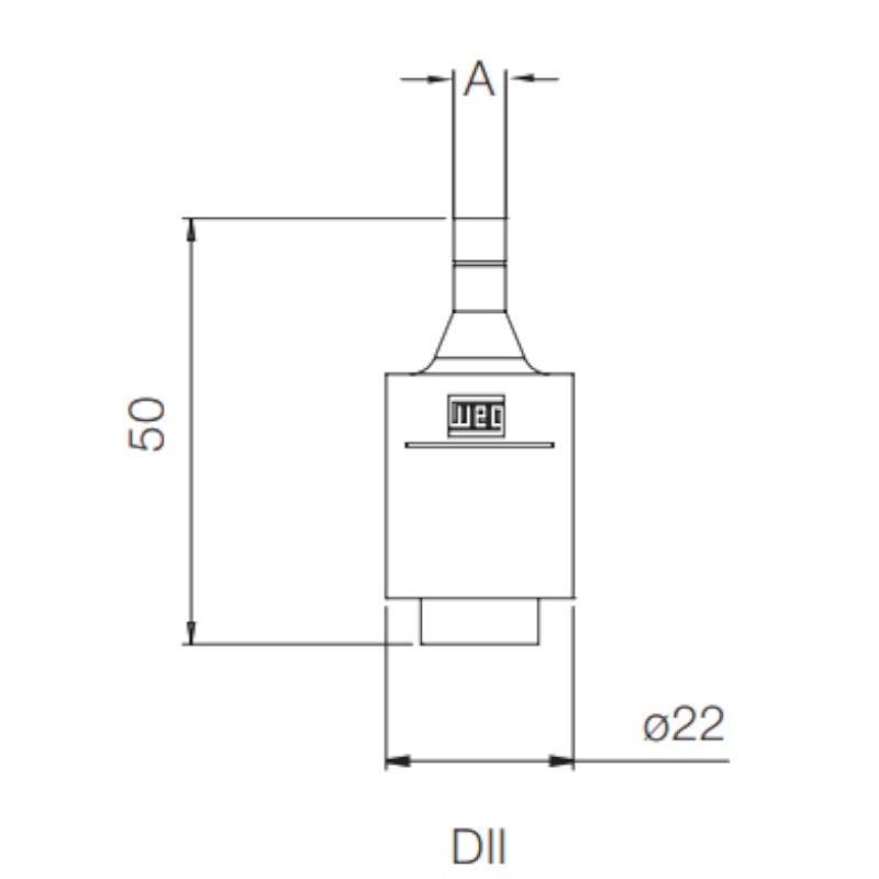 Fusível gL/gG tipo DII Fixação Parafuso 25A 50kA em 500Vca FDW-25S