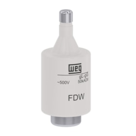 Fusível gL/gG tipo DII Fixação Parafuso 6A 50kA em 500Vca FDW-6S WEG