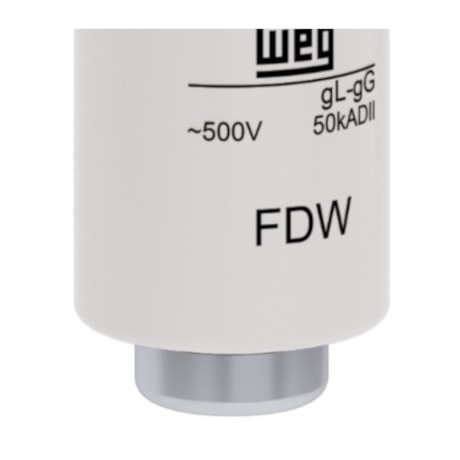 Fusível gL/gG tipo DIII Fixação Parafuso 50A 50kA em 500Vca FDW-50S WEG-d037db33-0d61-4a6e-873a-b955fc3a868d