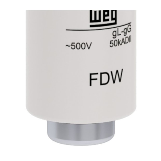 Fusível gL/gG tipo DIII Fixação Parafuso 50A 50kA em 500Vca FDW-50S WEG-293cb532-64de-47c4-adeb-9e2859d726ae