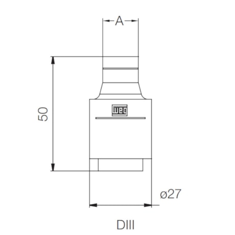 Fusível gL/gG tipo DIII Fixação Parafuso 50A 50kA em 500Vca FDW-50S WEG-5640b650-f87b-4494-b41b-e8faa2e21a60