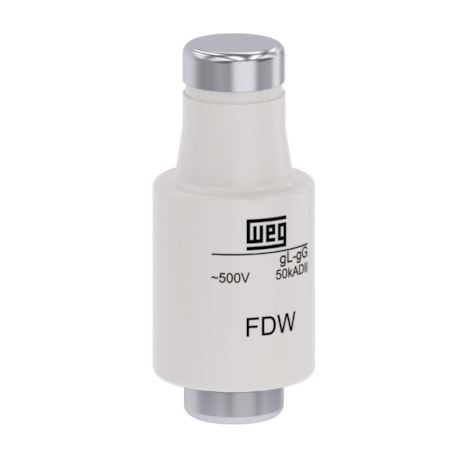 Fusível gL/gG tipo DIII Fixação Parafuso 50A 50kA em 500Vca FDW-50S WEG-f58a924d-ea5a-4604-846d-9f3569645dda