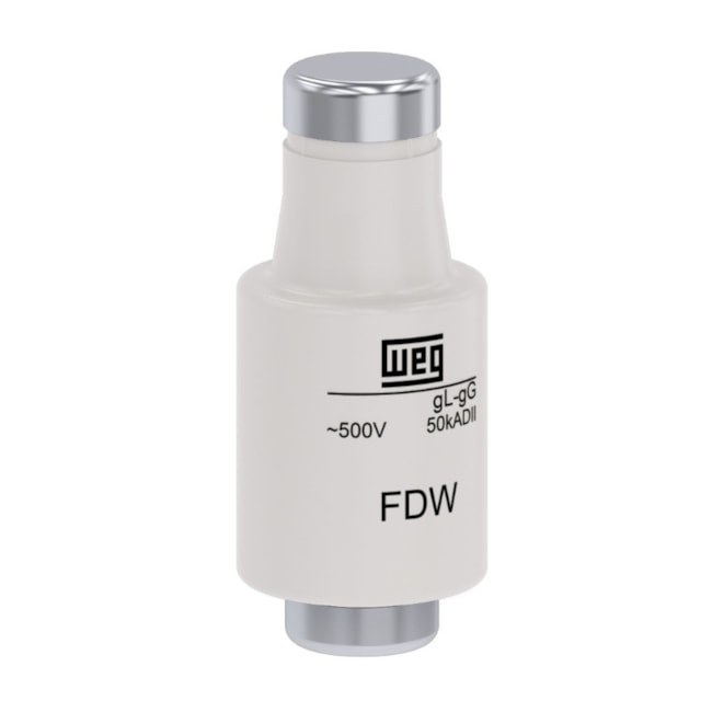 Fusível gL/gG tipo DIII Fixação Parafuso 50A 50kA em 500Vca FDW-50S WEG-822ea000-385b-40eb-834e-891304e0a71d