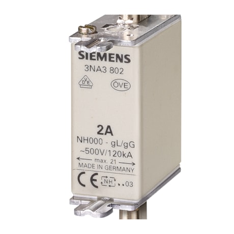 Fusível LV HRC NH000 10A 500 VCA 120kA 3NA3803 SIEMENS-f7aa4568-e3c4-4c58-a18d-717c50acb5b6