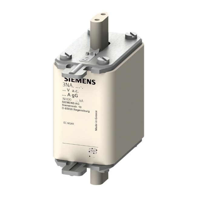Fusível NH 00 gL/gG Retardado 125A 120kA em 500Vca 3NA3832 SIEMENS-b915cde5-72b9-4061-b9cf-ea8535932b30